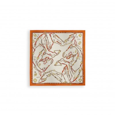 HERMÈS LES CHEVAUX DECHAINES SCARF 90 H004096S (88.5*88.5cm)